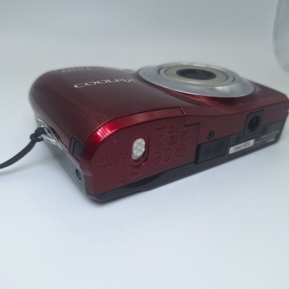 Nikon Red Coolpix L22 Digital Camera 12.0MP 3.6 Optical Zoom Tested Works Travel - Picture 3 of 8